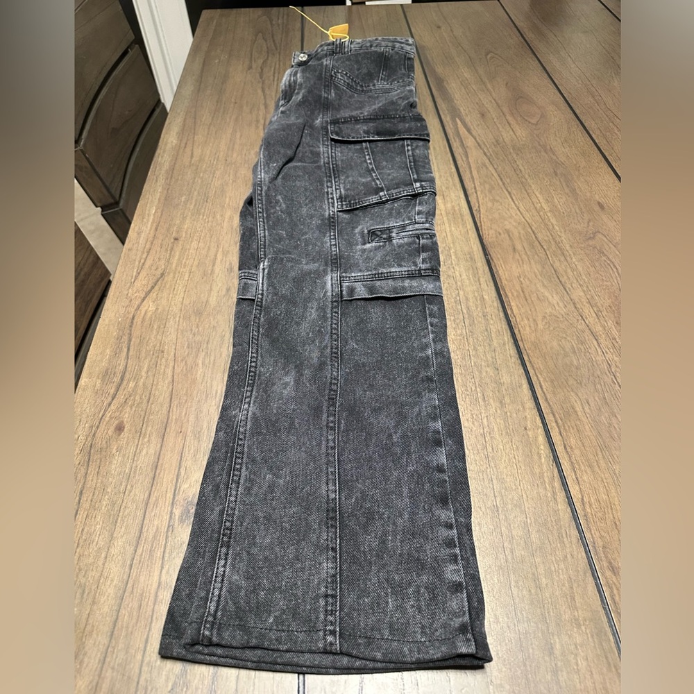 Isabel Marant Charcoal Denim Cargo Pants